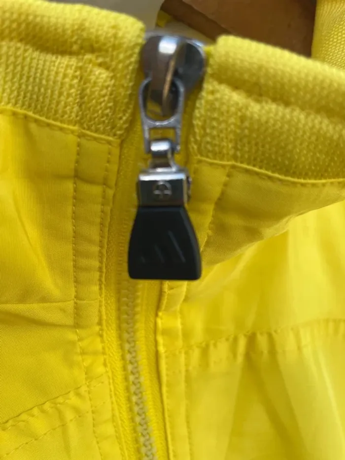 Adidas yellow vintage track jacket windbreaker Veste coupe-vent Mens Size L - photo numéro 4