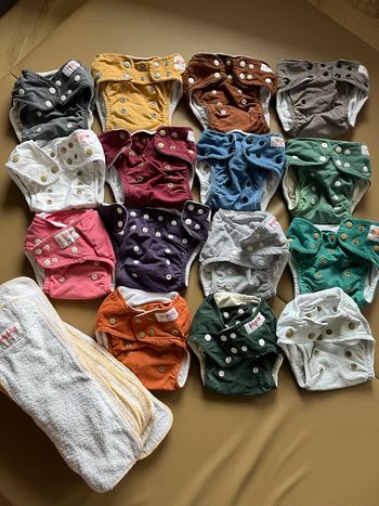 Lot 15 couches lavables hop là 