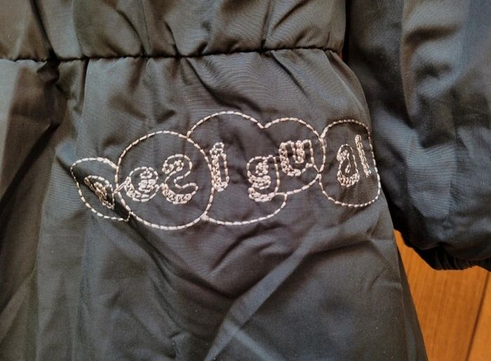 Manteau réversible à capuche Desigual, un côté noir l'autre à motifs ronds colorés 🍭, 14 ans - photo numéro 4