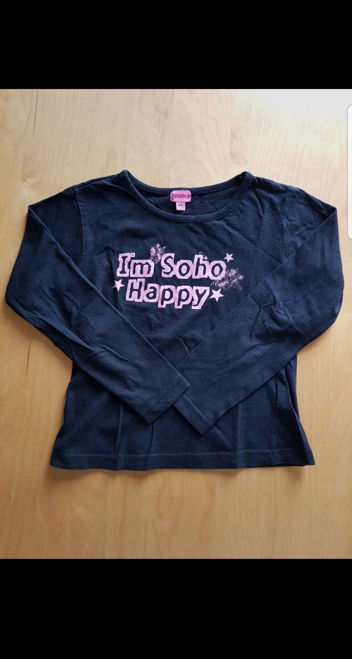 T-shirt manches longues enfant fille 6 ans