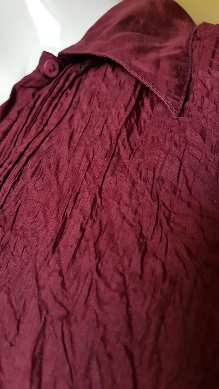 Chemisier manches longues effet froissé - photo numéro 3