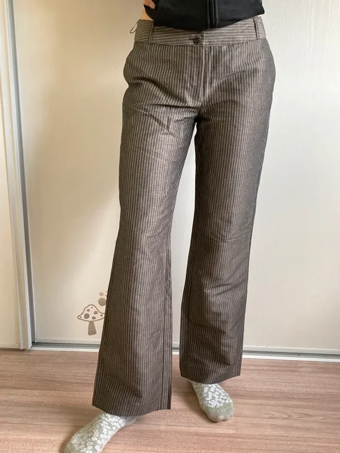 Superbe pantalon lin léger 38