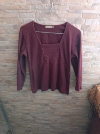 Top marron Adèle Joris 38