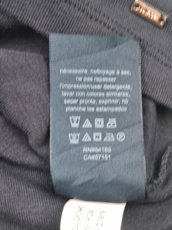 Haut manches 3/4 Tommy Hilfiger marine avec cordon – Taille M Femme - photo numéro 10