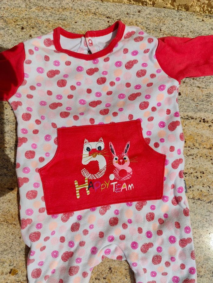 Pyjama rose petit béguin 9 mois - photo numéro 2