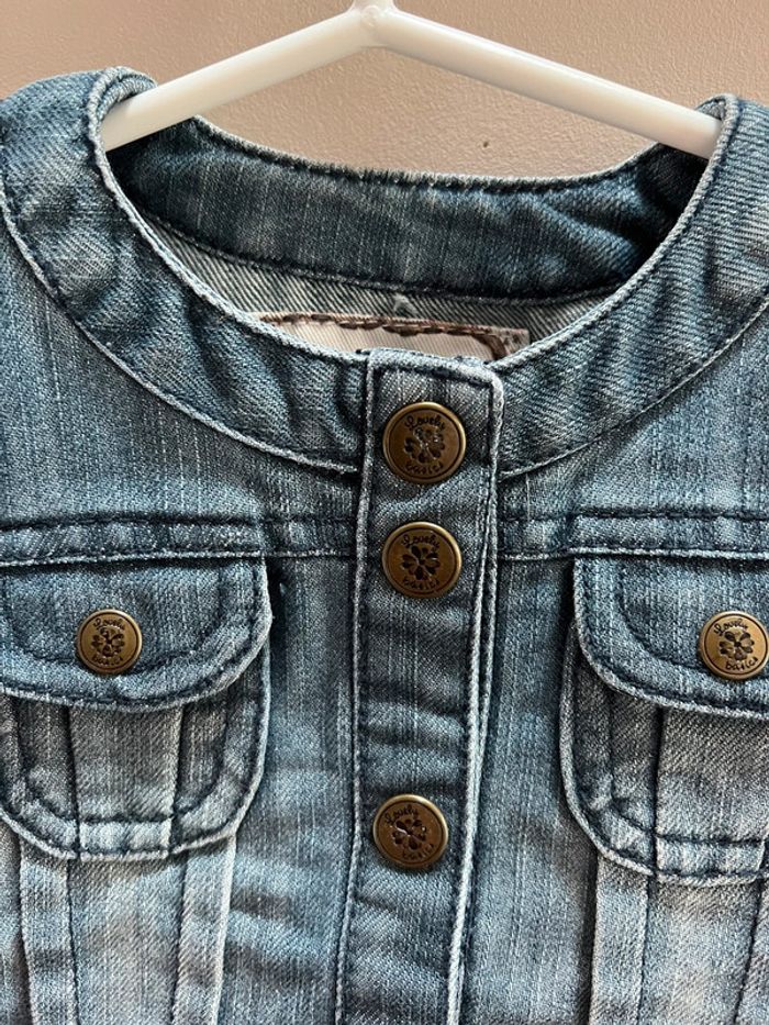 Adorable veste en jean 6 mois tape à l’œil - photo numéro 2