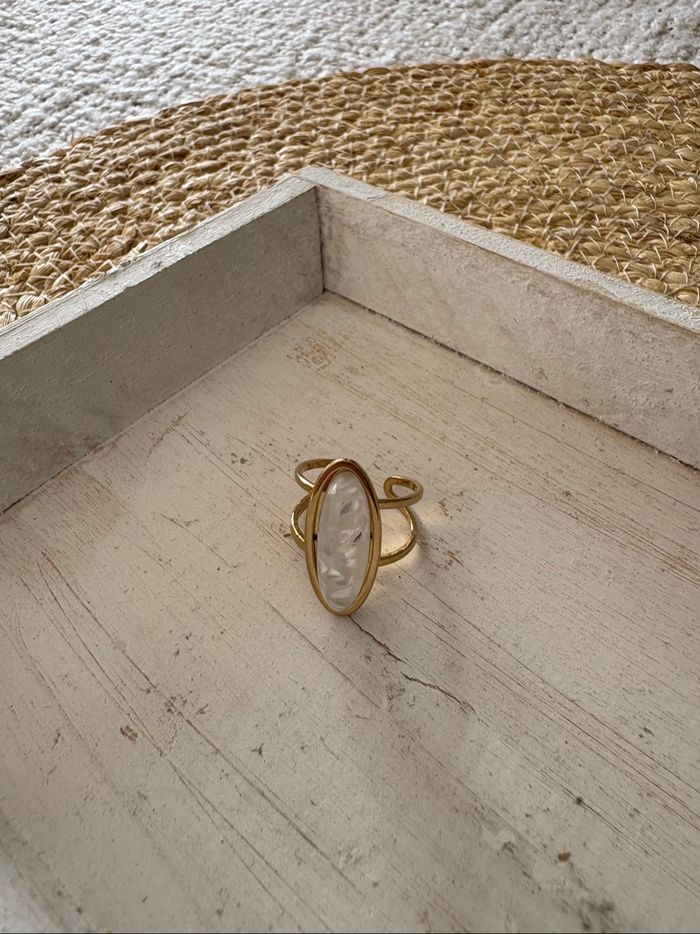 Bague dorée acier inoxydable - photo numéro 4