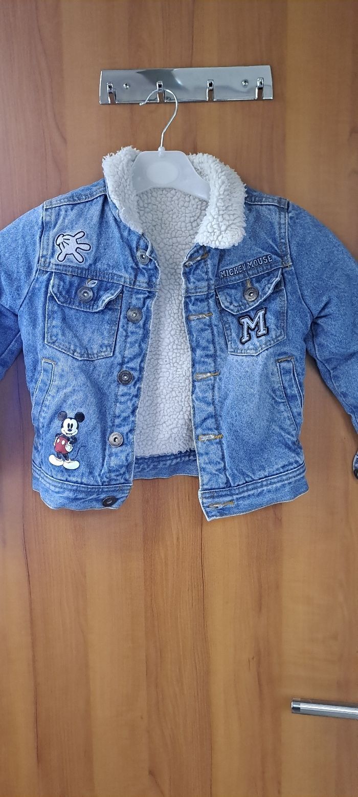 Veste en jean mickey