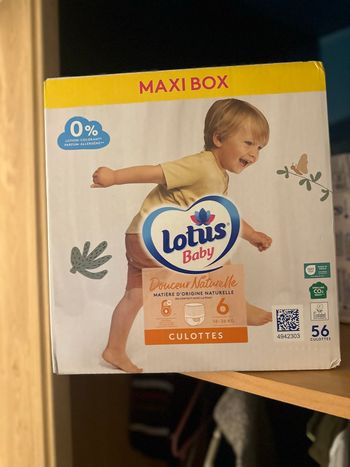 🩵 Carton de couches Lotus Baby - Taille 6 🩵