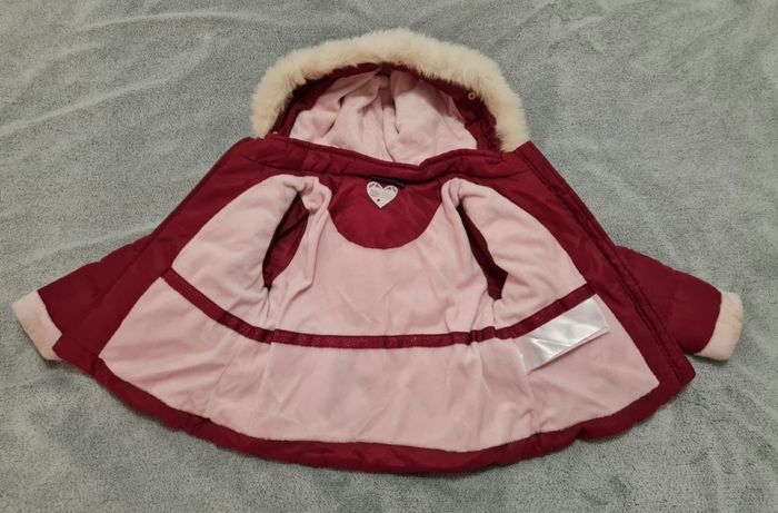 Manteau hiver Sergent Major rouge fille 2 ans - photo numéro 2