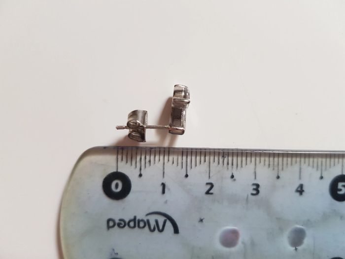 Boucles d'oreille argent 925 et oxyde de zirconium - photo numéro 6