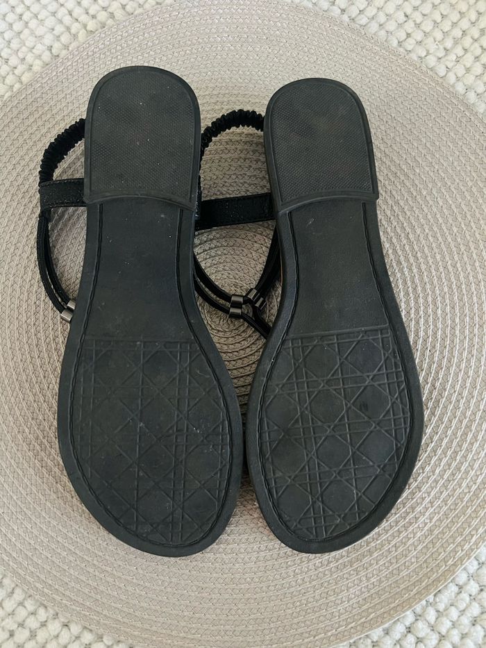 Sandales noires à strass taille 39 Philov - photo numéro 3