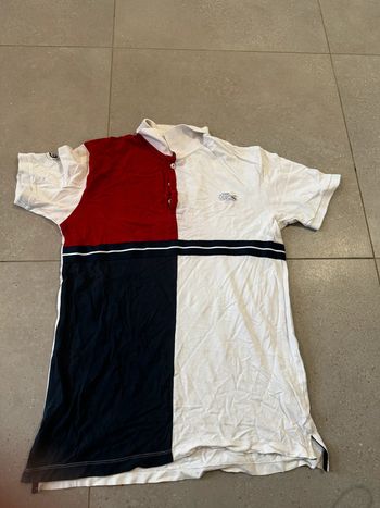 Polo Lacoste Roland Garros taille 6 (36), décoloré