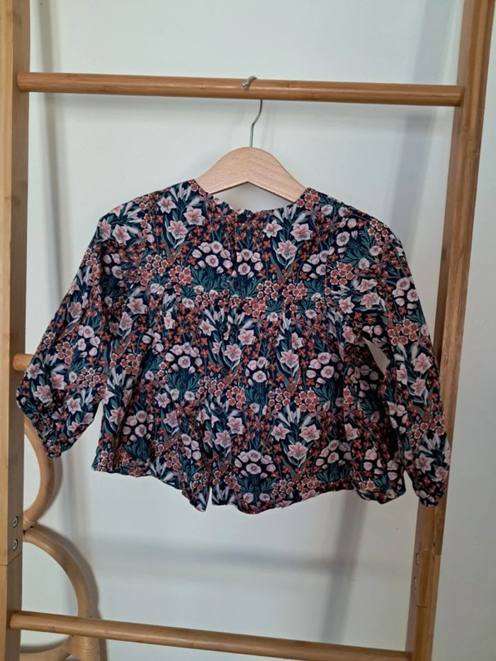 Blouse jacadi liberty primrose montain 36 mois parfait état - photo numéro 2