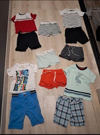 Lot d'ensembles et shorts 24mois garçon neuf