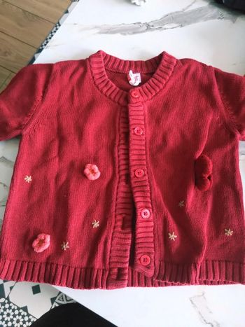 Gilet rouge esprit 3 ans