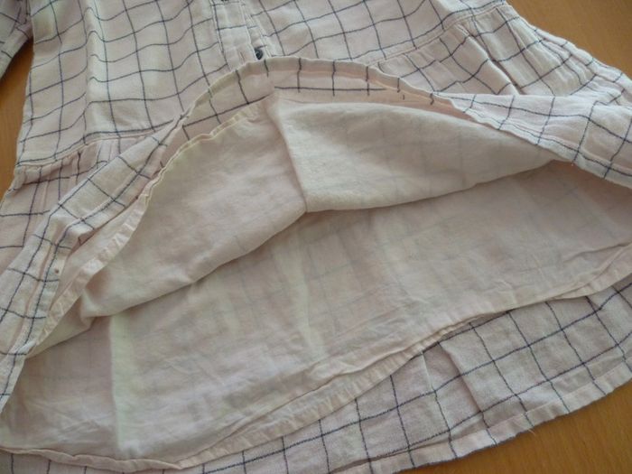 robe manches longues rose carreaux - photo numéro 5