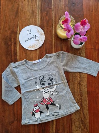 T-shirt manches longues 12 mois