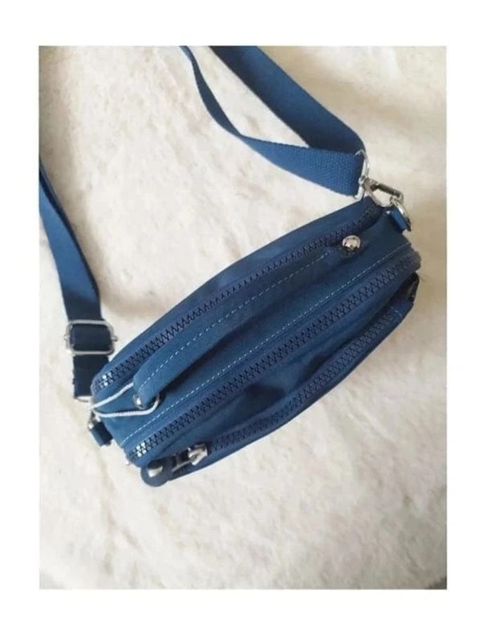 Petit sac à main sacoche en toile marine sacoche multipoches - photo numéro 5