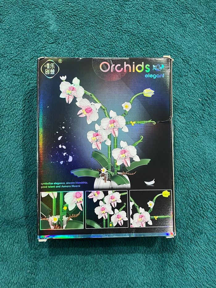 Jeu de construction orchidée