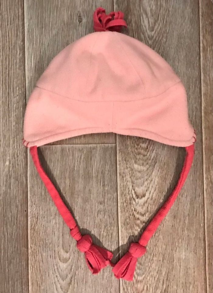 Bonnet cache oreilles rose - photo numéro 2