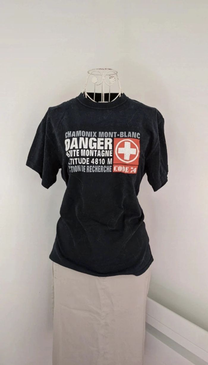 Tee-shirt Noir Chamonix 36