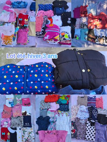 Lot 3 ans été - hiver fille ( 116 pièces ) 