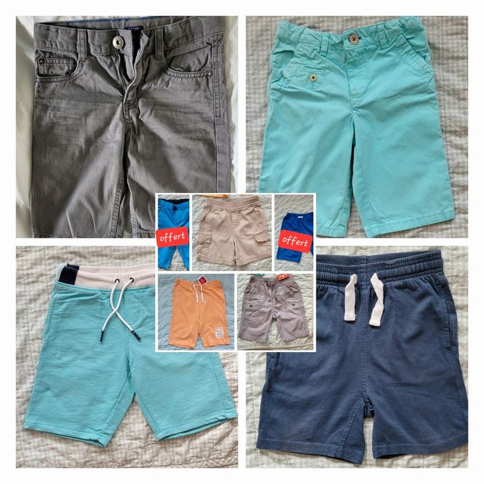 Lot 7 shorts/bermudas 6 ans + 2 offerts