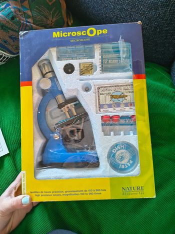 Microscope vintage nature et découverte 