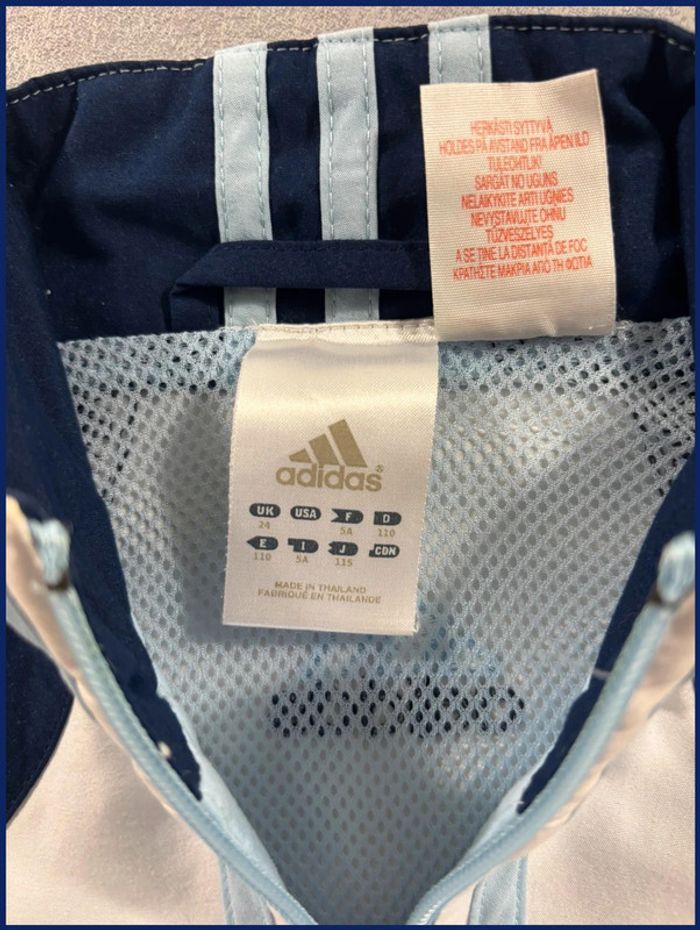 Veste Adidas Vintage Enfant Bleu Taille 5 ans - photo numéro 6
