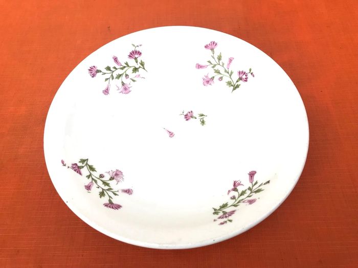 Années 1900 Assiette creuse Porcelaine blanche à décor floral - photo numéro 5