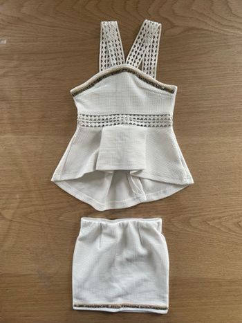 Ensemble débardeur + jupe habillé style mariage