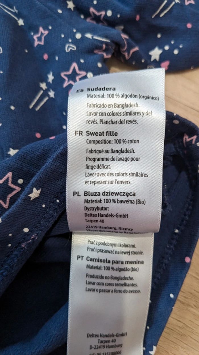 Sweat Marine Étoiles 🌟 12 Mois - photo numéro 4