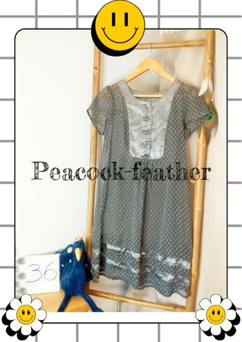 Robe grise voilage cop copine 36