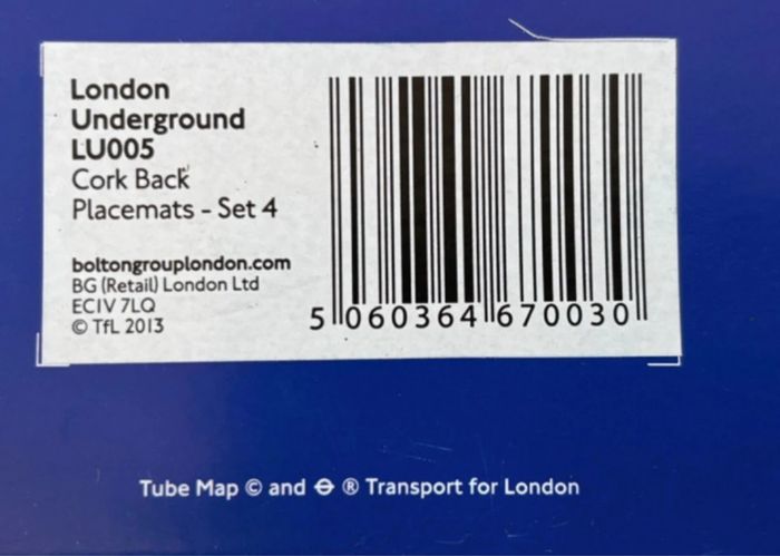 Lot Souvenirs de Londres :2 tasses, 2 sets de table et 1 boîte métallique - photo numéro 4