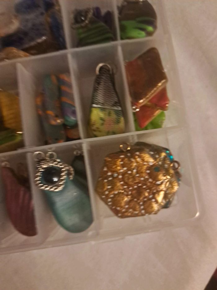 Lot pendentif boucles ou d'oreilles pendante - photo numéro 11