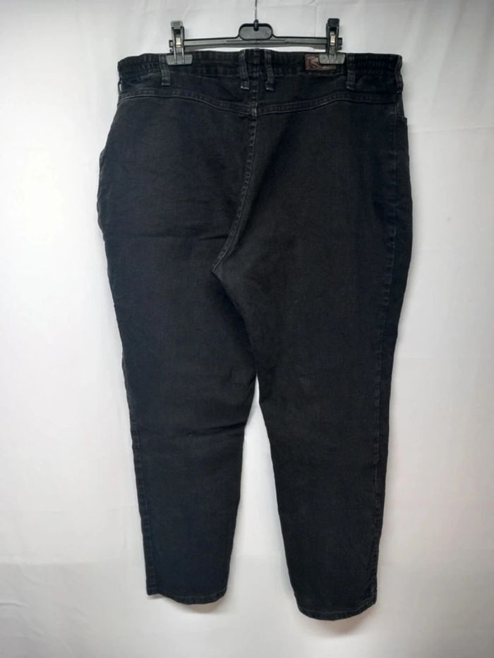 Jeans taille haute Lee Noir en coton - photo numéro 2