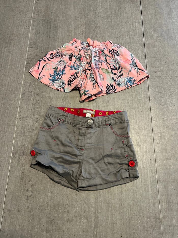 Lot de deux shorts fille 3 ans
