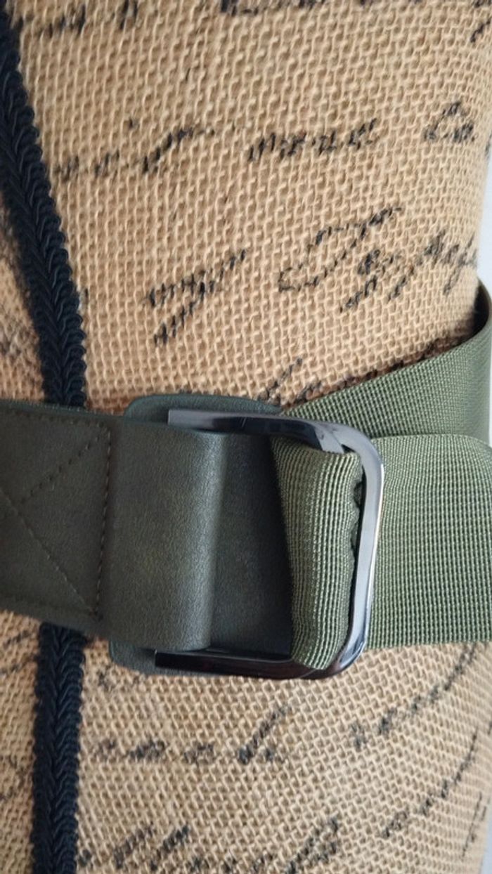 Ceinture verte kaki ajustable - photo numéro 11