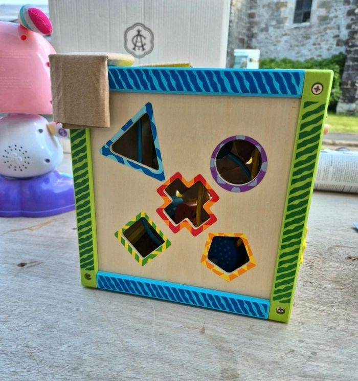 Cube bloc d'activités en bois - photo numéro 4