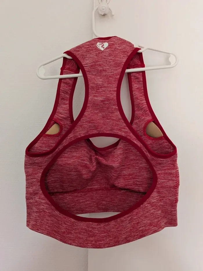 Brassière women's best red marl/rouge taille S move seamless - photo numéro 2