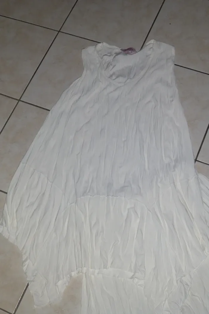 ensemble debardeur / tunique asymétrique et pantalon taille 52 comme neuf MEGAN - photo numéro 7
