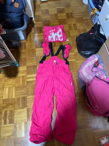 Pantalon de ski rose enfant