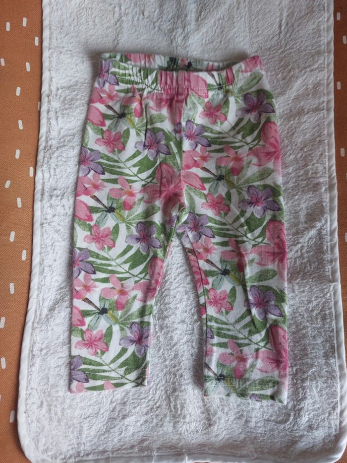 Legging à fleur 6mois