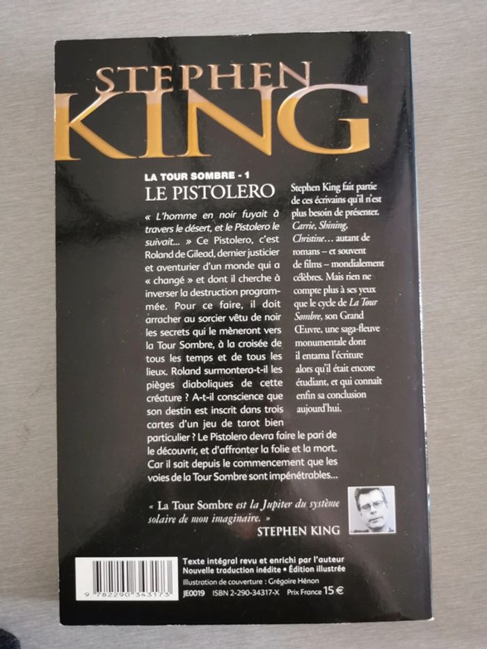 Livre Stephen King La Tour Sombre 1- Le pistolero - photo numéro 2