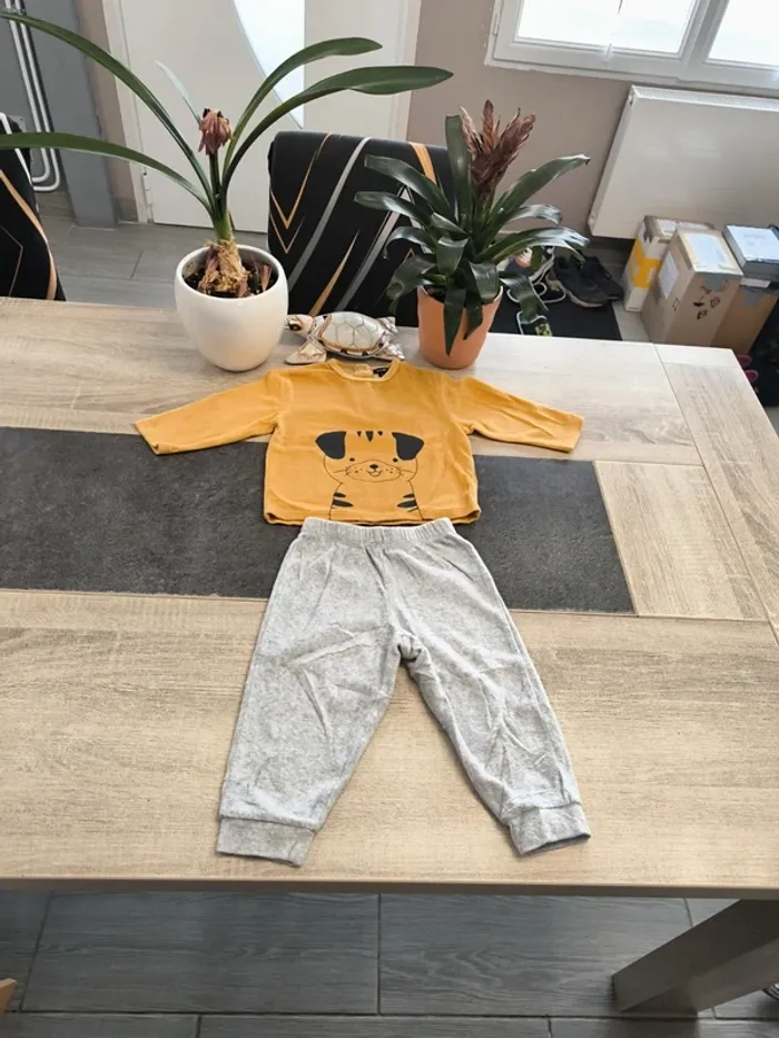 Pyjama hiver 2 pièces garçon 18 mois Kiabi