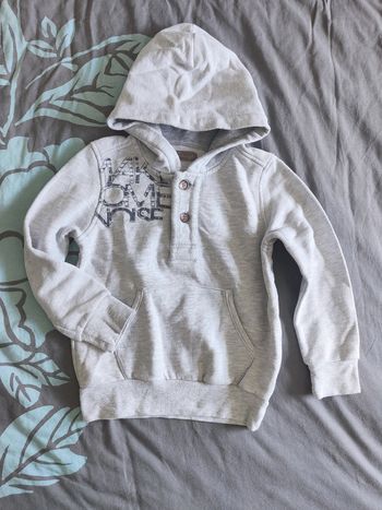 Sweat garçon gris clair Jean Bourget 6 ans