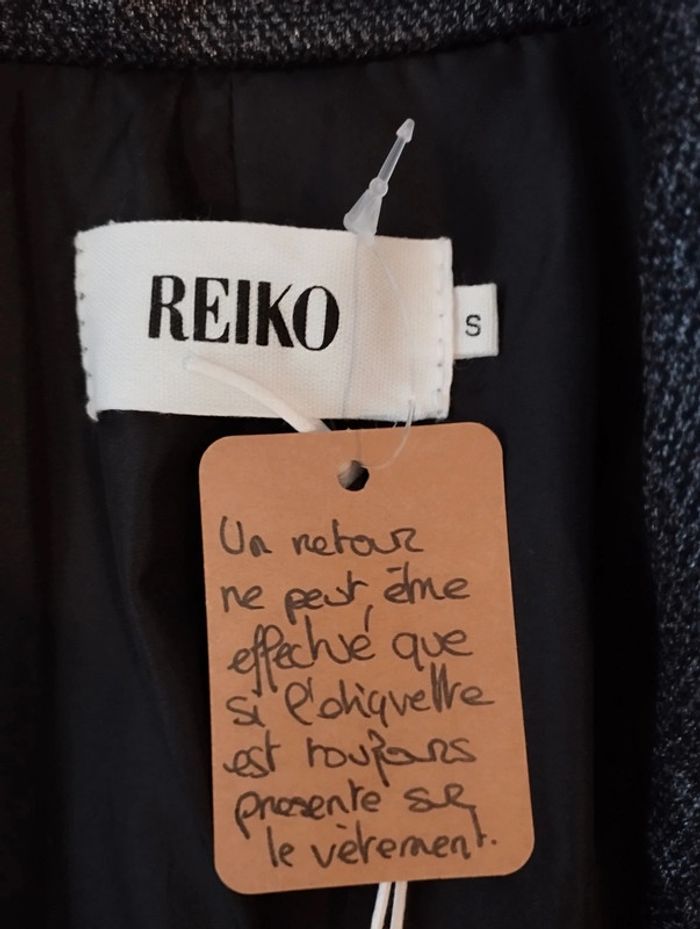 Blazer Reiko noir et argenté taille s - photo numéro 11