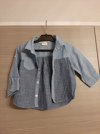 Chemise garcon 12mois tape a loeil