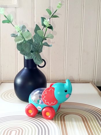 🟠 Fisher Price Éléphant ami Jungle à roulettes NEUF